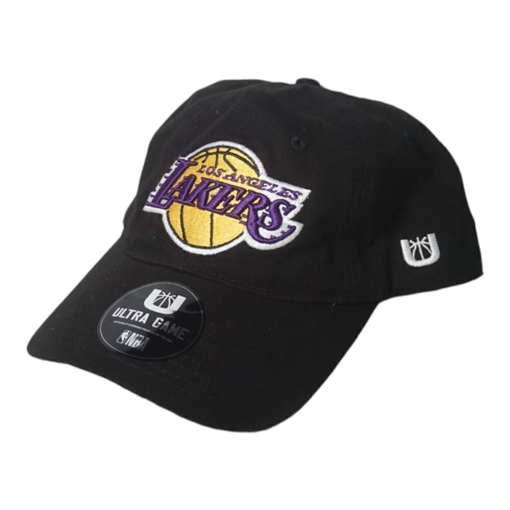 NWT NBA LA Lakers Black Adjustable OS Basketball Hat